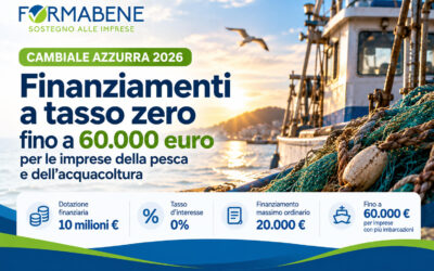 Pesca e acquacoltura: finanziamenti a tasso zero fino a 60.000 euro con Cambiale Azzurra