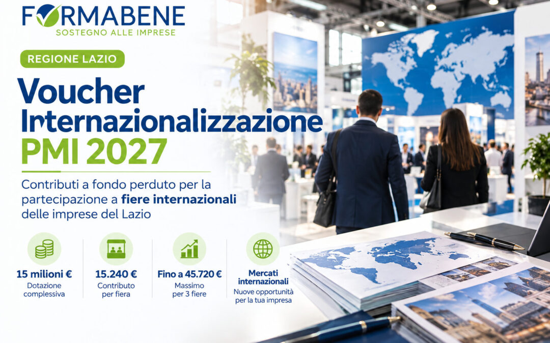 Fiere internazionali 2027: nuove opportunità di finanziamento per le PMI del Lazio